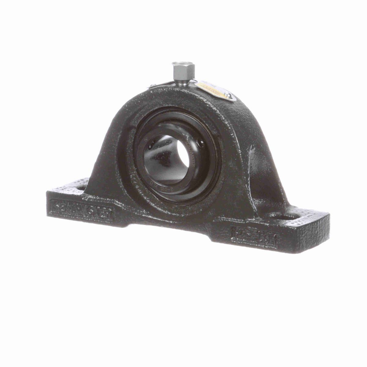 Sealmaster Mounted Cast Iron Two Bolt Pillow Block Ball Bearing - 52100 Bearing Steel, Black Oxided - Setscrew Lock - Extra Low Drag - NP-15 XLO