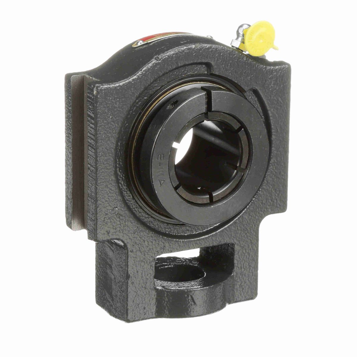 Sealmaster Mounted Cast Iron Wide Slot Take Up Ball Bearing - 52100 Bearing Steel, Black Oxided - Concentric Lock - MST-24T