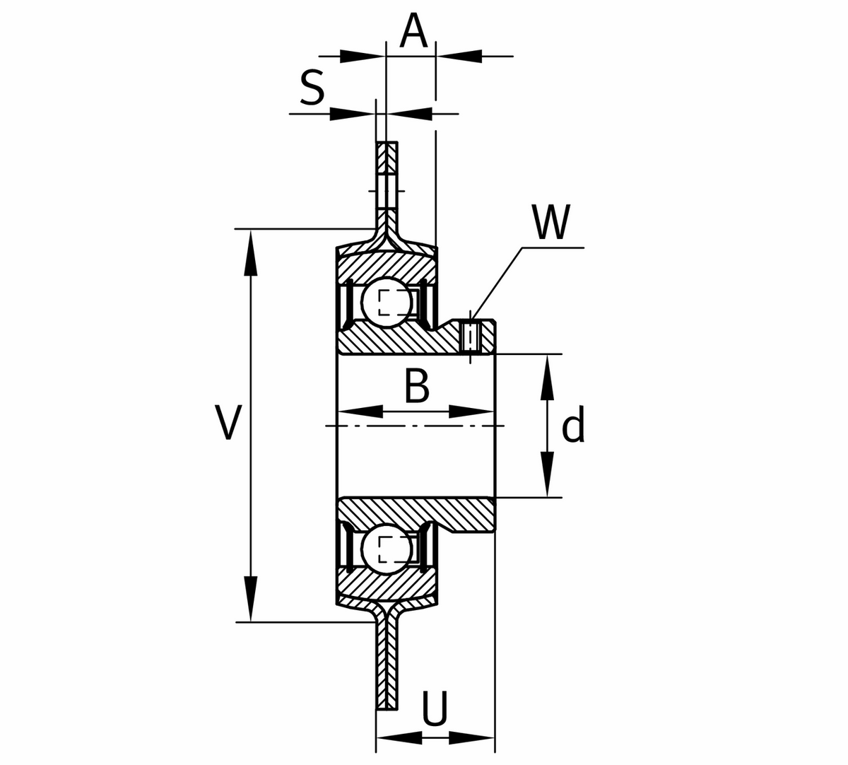 Фланцевый корпус INA RAY35-XL (RAY35)