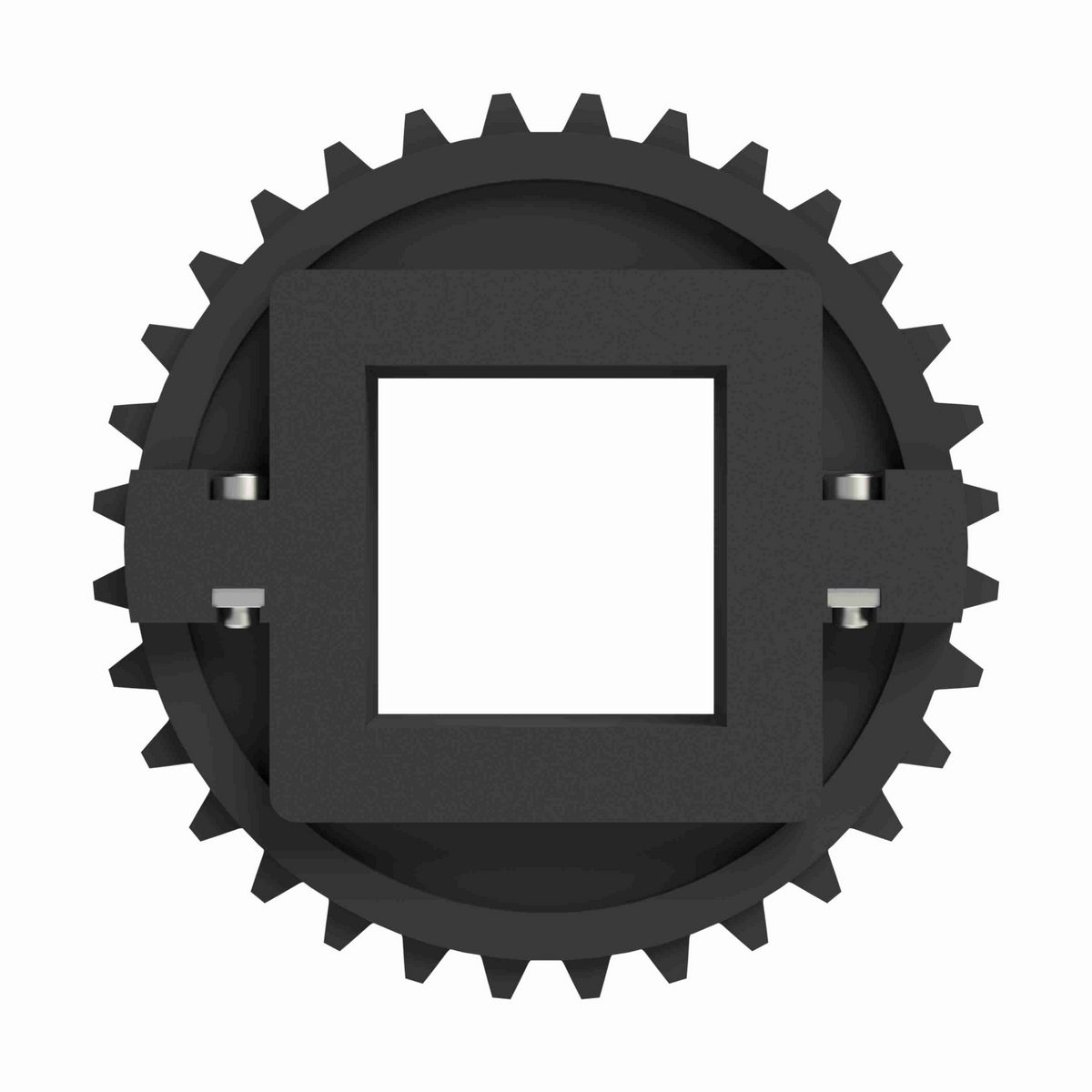 Rexnord 1500 Series Split Molded Nylon Sprocket with 32 Teeth and a 60mm Square Bore - 614-211-2