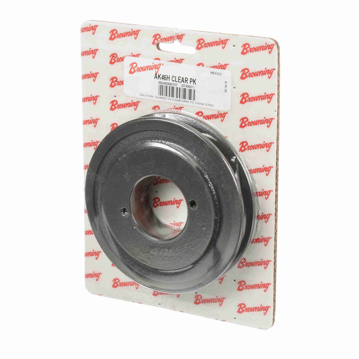Browning 1 Groove Cast Iron FHP - Bushed Sheave Clear Pack - AK46H CLEAR PK