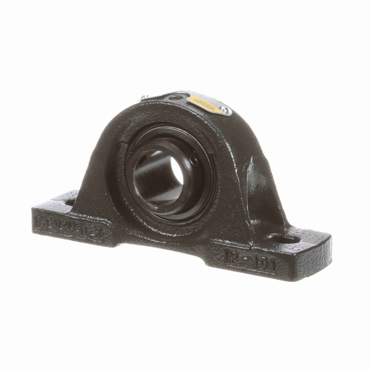 Sealmaster Mounted Cast Iron Two Bolt Pillow Block Ball Bearing - 52100 Bearing Steel, Black Oxided - Setscrew Lock - Reduced Maintenance - Lubed for Life - NP-16 RM