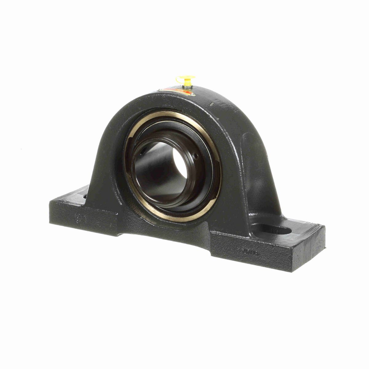 Sealmaster Mounted Cast Iron Two Bolt Pillow Block Ball Bearing - 52100 Bearing Steel, Black Oxided - Double Setscrew Lock - EMPD-43