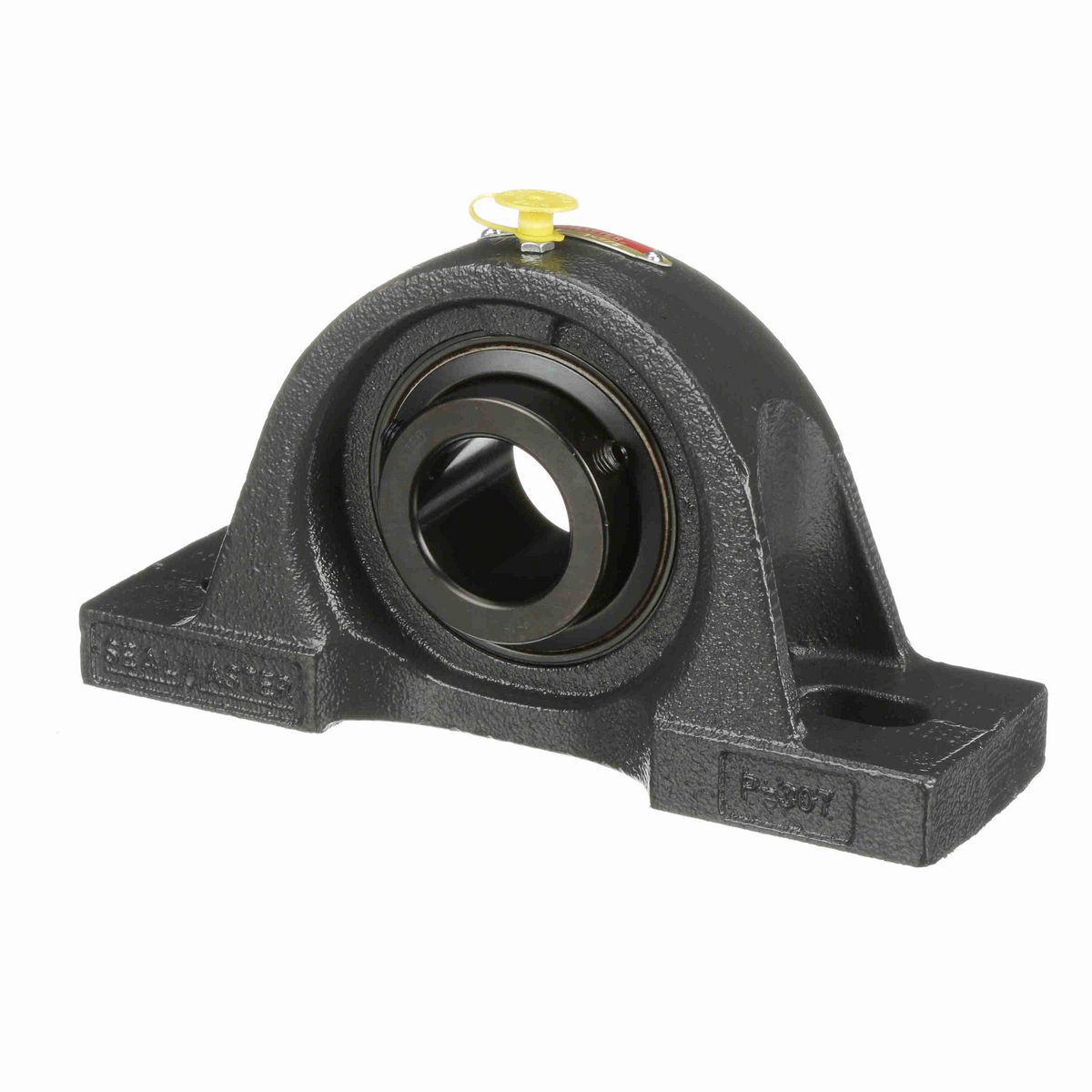 Sealmaster Mounted Cast Iron Two Bolt Pillow Block Ball Bearing - 52100 Bearing Steel, Black Oxided - Setscrew Lock - MP-24