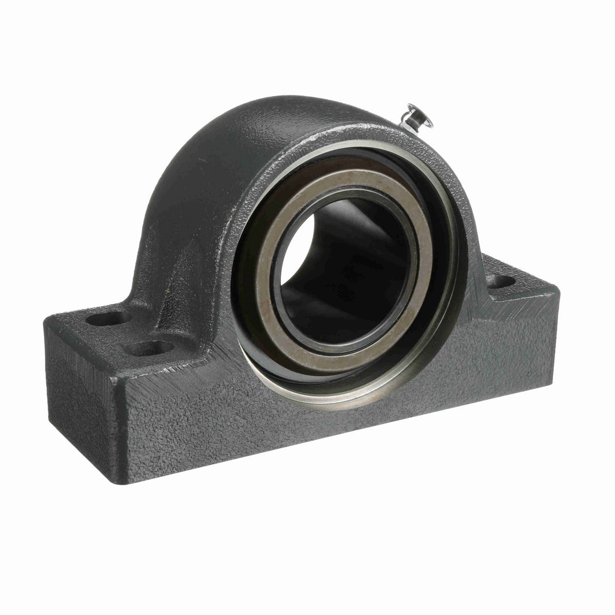 Sealmaster Mounted Cast Iron Four Bolt Pillow Block Spherical Roller - 52100 Bearing Steel, Black Oxided - Collar Mount Lock - USRBF5000-215-C