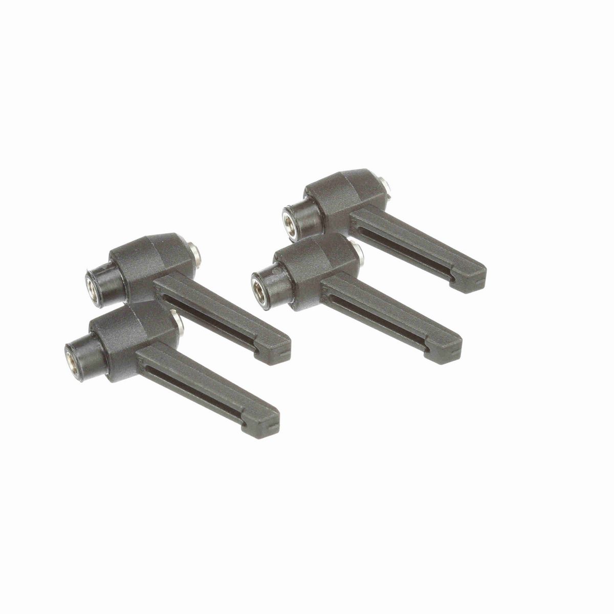 System Plast Ratchet Handle (Female); Thread: 1/4-20, Handle Length: 1.63-in, Color: Black - RH-10-BK-FS1420