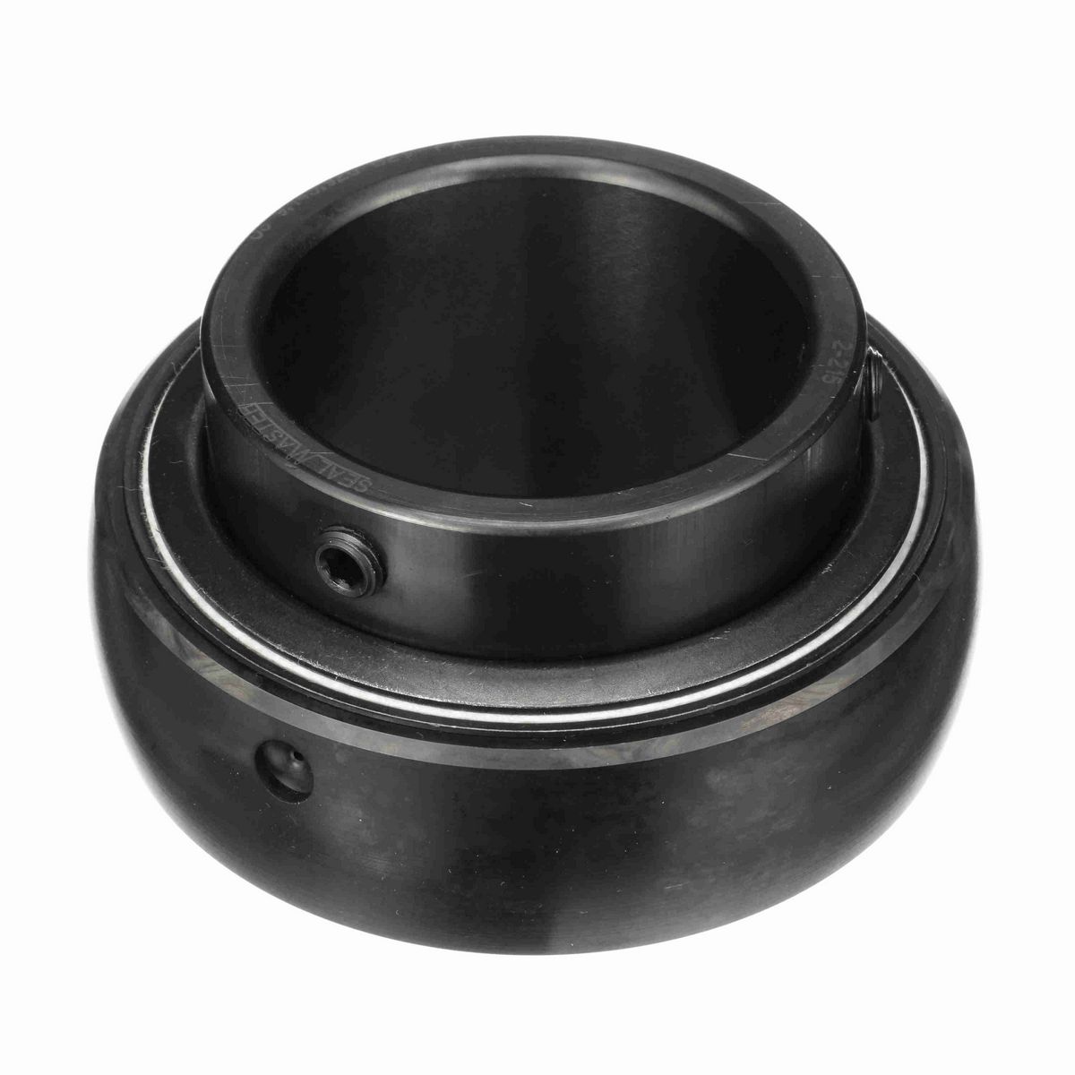 Sealmaster Mounted Insert Only Ball Bearing - 52100 Bearing Steel, Black Oxided - Setscrew Lock - 2-215