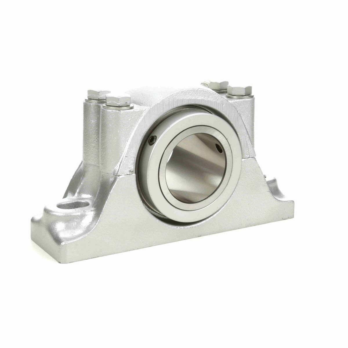 Sealmaster Mounted Flouropolymer Coated Cast Iron Two Bolt Pillow Block Tapered Roller - 52100 Bearing Steel - Double Collar Mount Lock - Corrosion Resistant - RPB 303-C2 CR