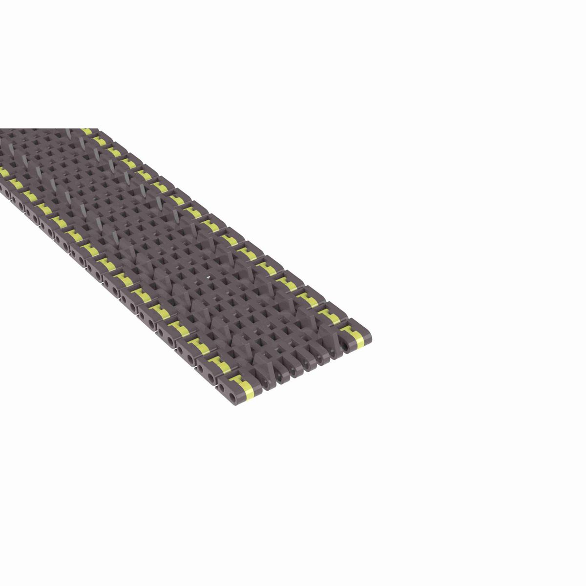 Rexnord 8505 Metric Width Straight Running Solid Top, Material: Brown High Performance, Width: 85mm, Pitch: 0.75in - 81416501