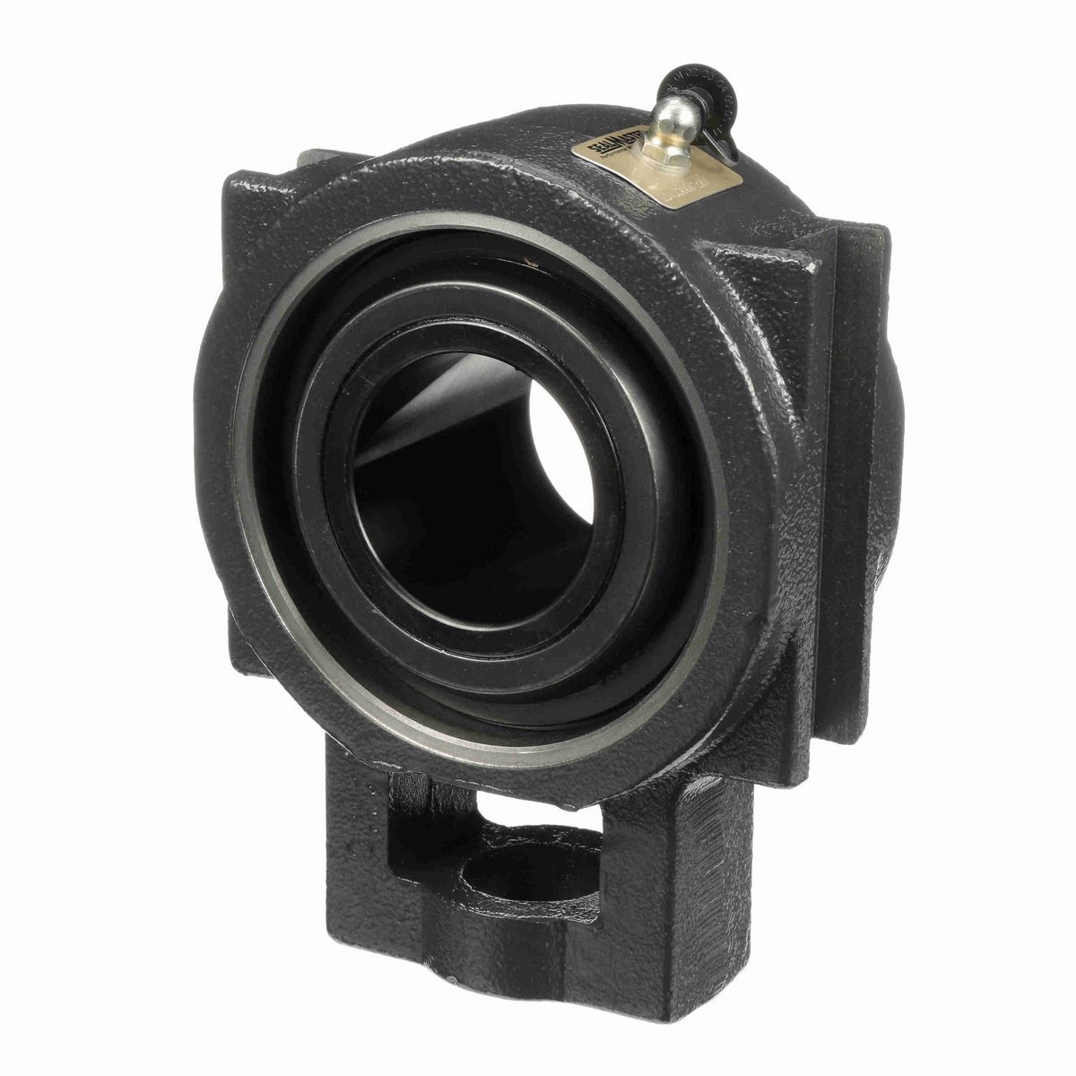 Sealmaster Mounted Cast Iron Wide Slot Take Up Spherical Roller - 52100 Bearing Steel, Black Oxided - Collar Mount Lock - USTU5000-207