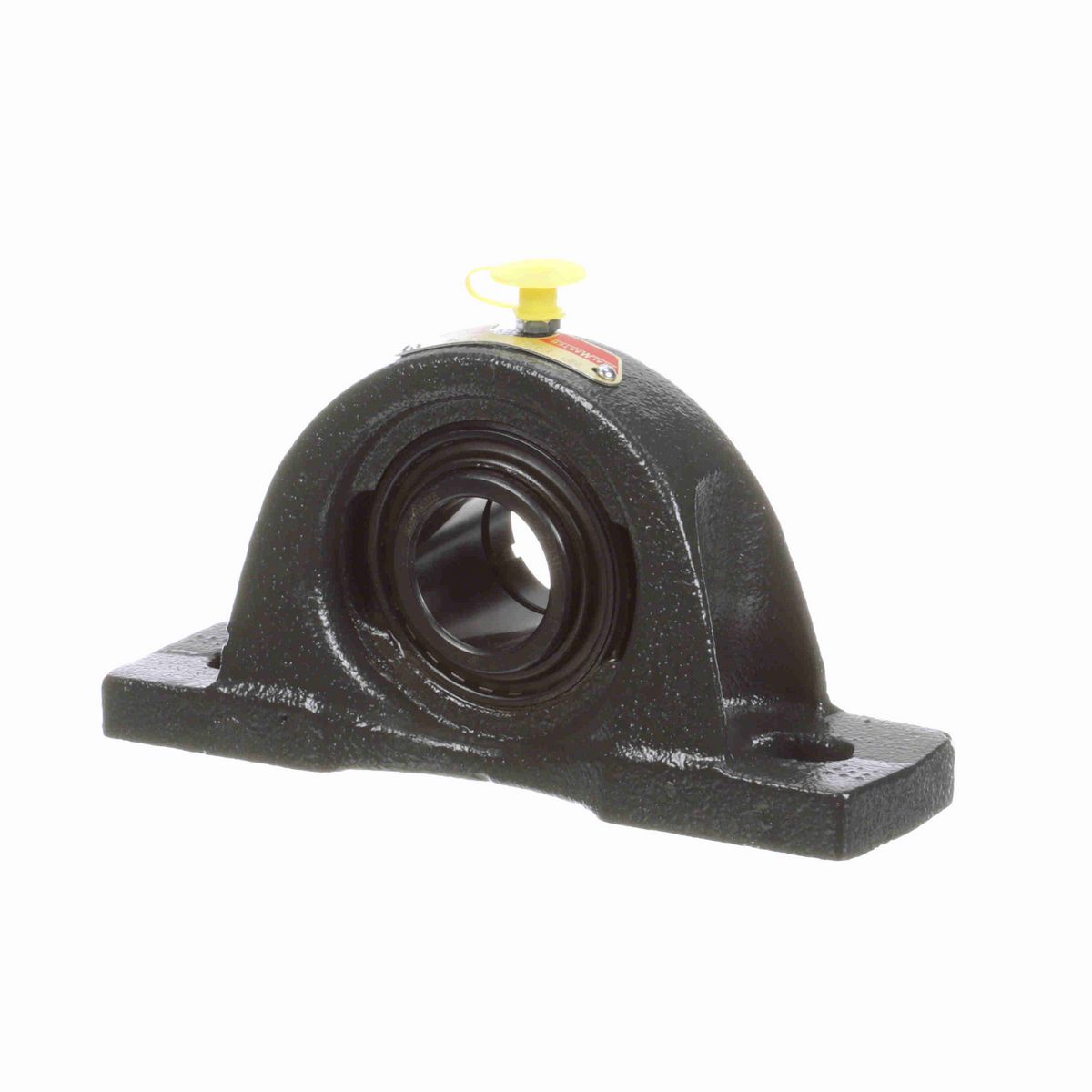Sealmaster Mounted Cast Iron Two Bolt Pillow Block Ball Bearing - 52100 Bearing Steel, Black Oxided - Concentric Lock - NP-19TC