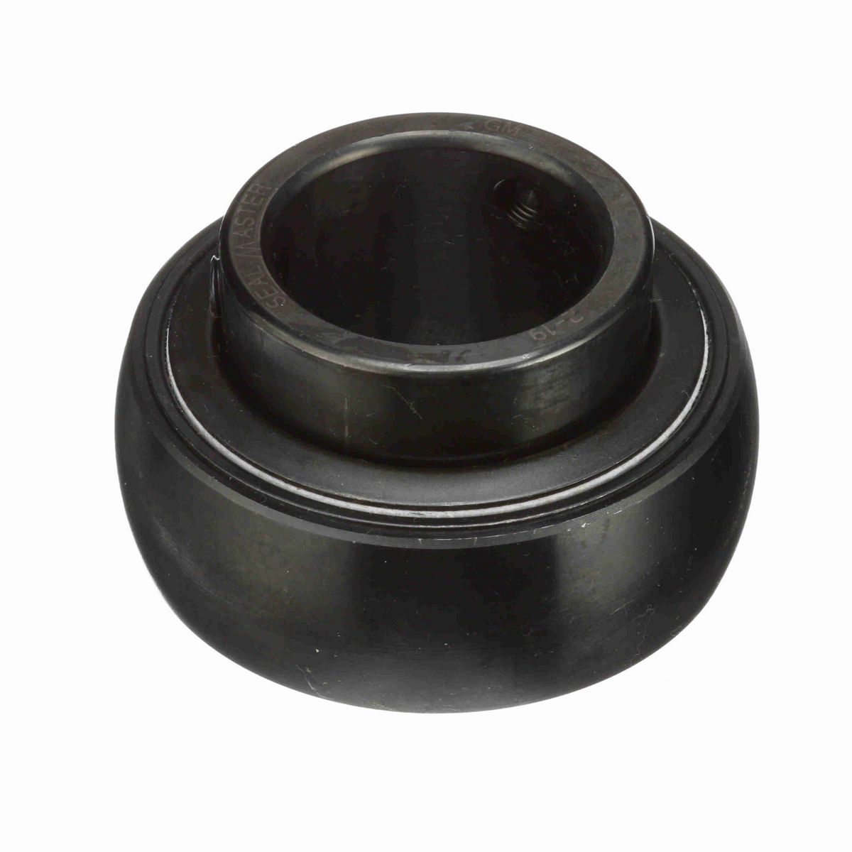 Sealmaster Mounted Insert Only Ball Bearing - 52100 Bearing Steel, Black Oxided - Setscrew Lock - 2-19