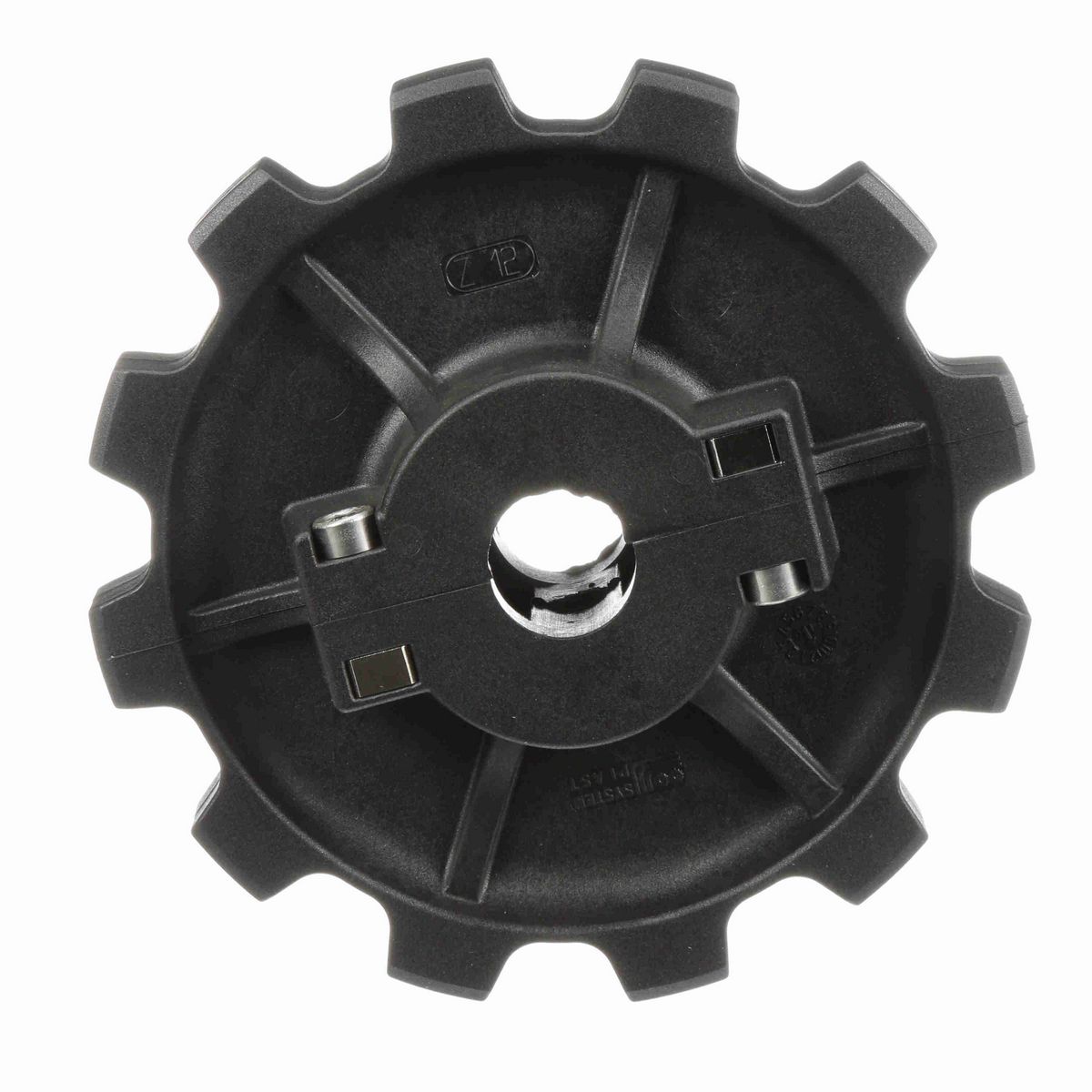 System Plast 882 Series Split Molded Sprocket with 12 Teeth and a 1-1/4in Round Idler Bore - 882-12R1.25-RS