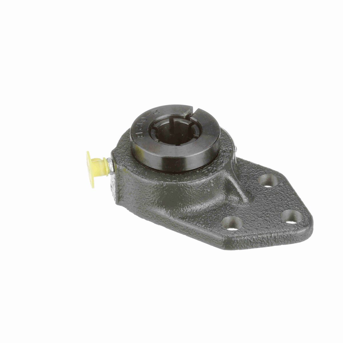Sealmaster Mounted Cast Iron Three Bolt Flange Bracket Ball Bearing - 52100 Bearing Steel, Black Oxided - Concentric Lock - FB-12T