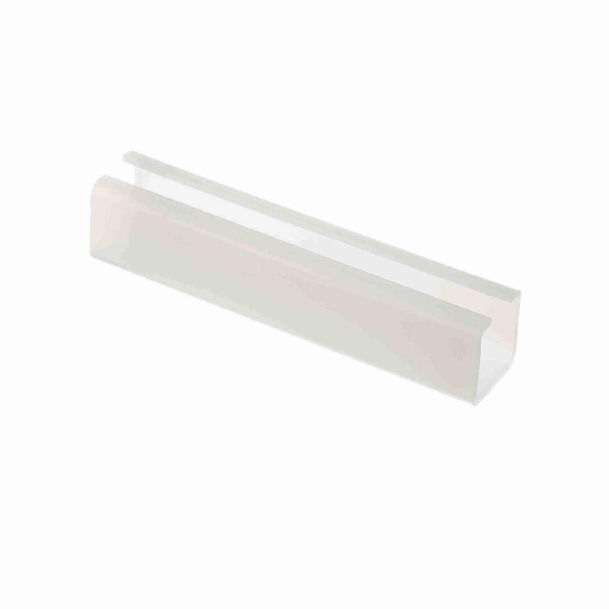 System Plast Tube Cover: 1.22"W X 1.23"H X 120"L White UHMW-PE - VG-P1X1BC-10