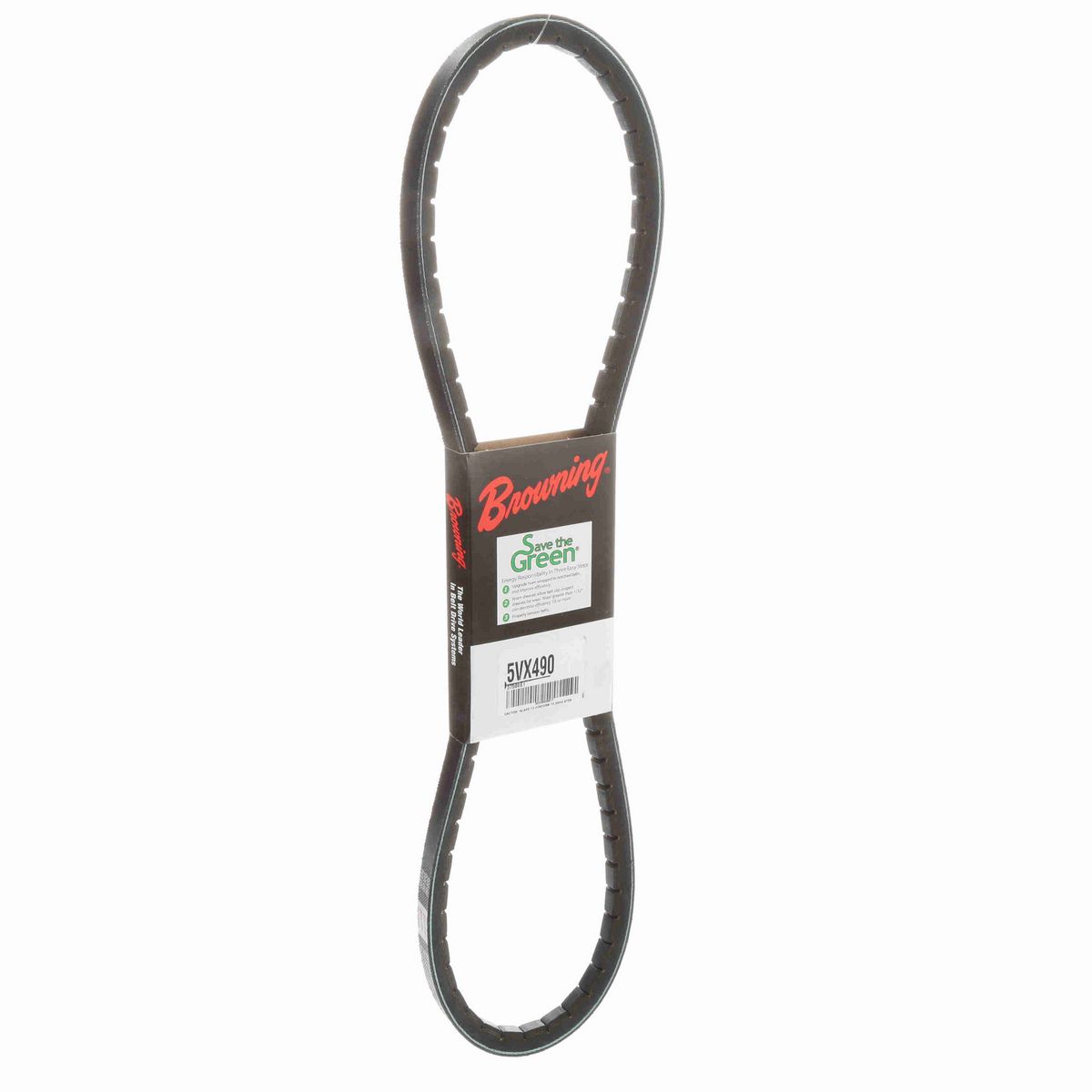 Browning EPDM Notched Belt 98% Efficient - 5VX490