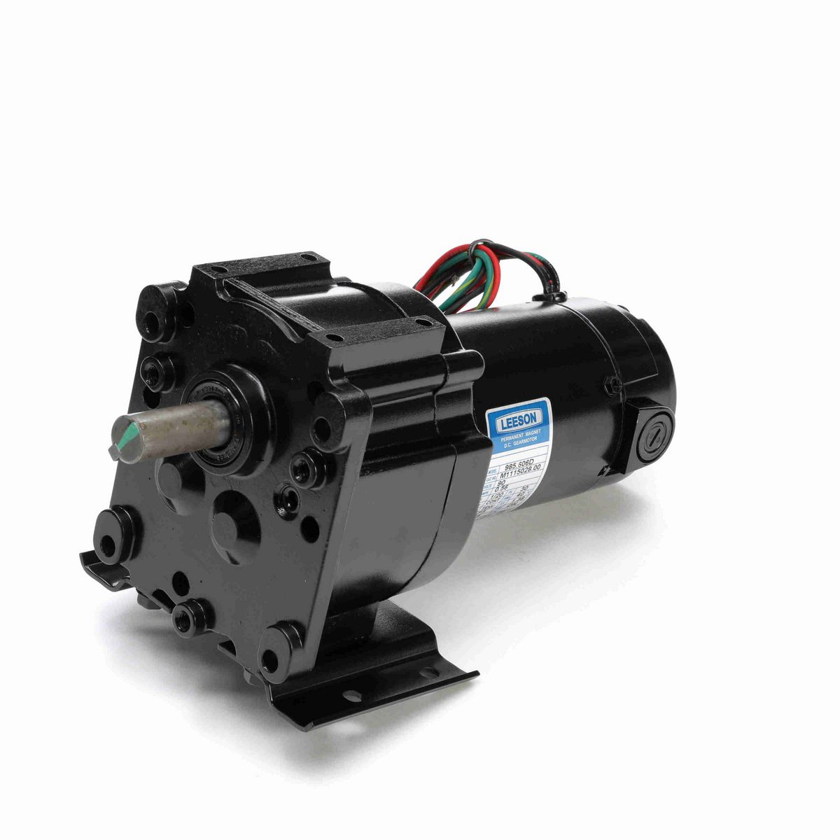 LEESON Parallel Shaft Gearmotor, 0.05 HP, 90 V, 51 RPM, 30 Frame, TENV - M1115028.00