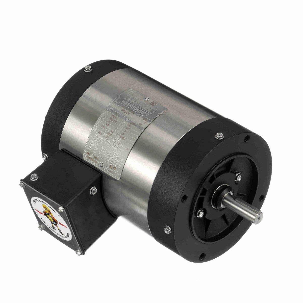 LEESON Washguard® ll General Purpose Motor, 0.50 HP, 3 Ph, 60 Hz, 230/460 V, 1800 RPM, 56C Frame, TENV - 114394.00