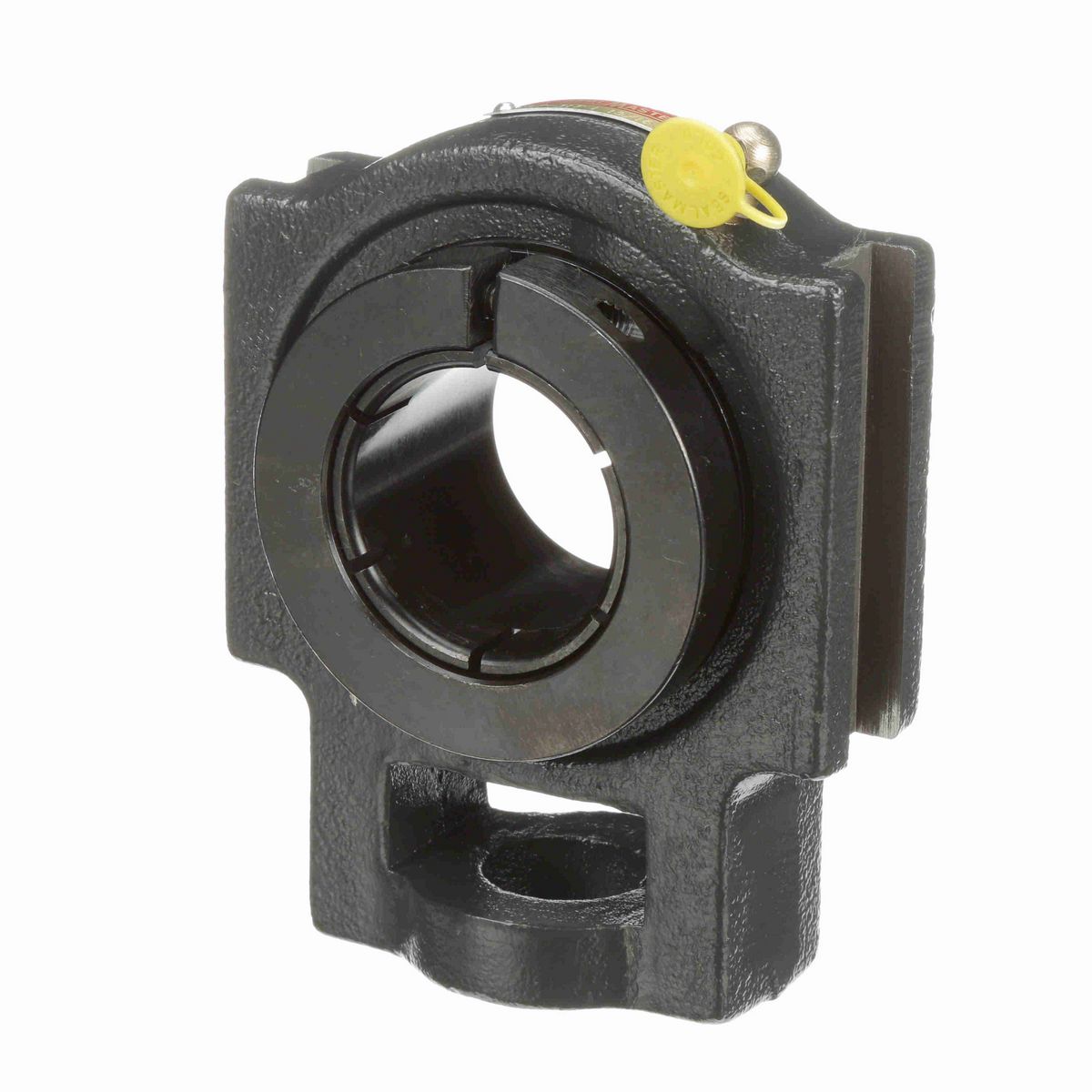 Sealmaster Mounted Cast Iron Wide Slot Take Up Ball Bearing - 52100 Bearing Steel, Black Oxided - Concentric Lock - ST-31T