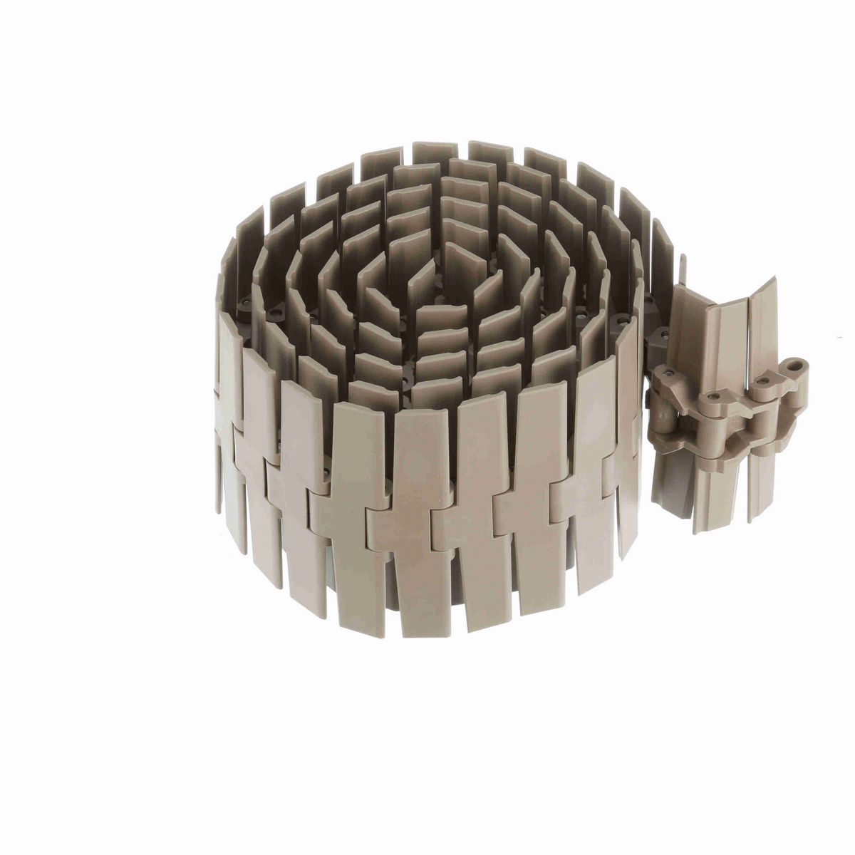 System Plast 882B Side-flexing Solid Top, Material: Tan Low Friction, Width: 7.5in, Pitch: 1.5in - LF882-K750