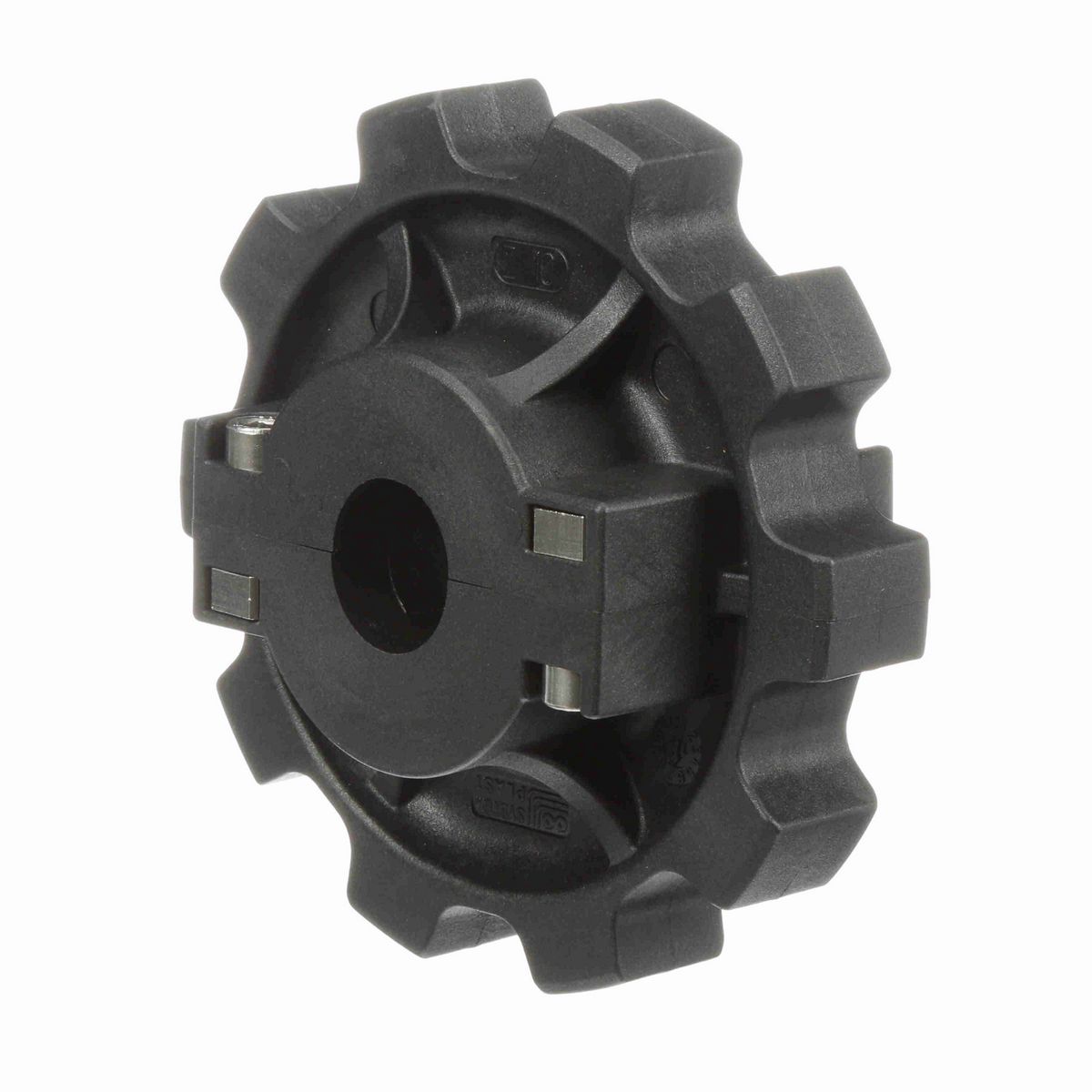 System Plast 882 Series Split Molded Sprocket with 10 Teeth, a 1-1/4in Round Shaft-Ready Bore and Setscrew - 882-10R1.25-DS-SS