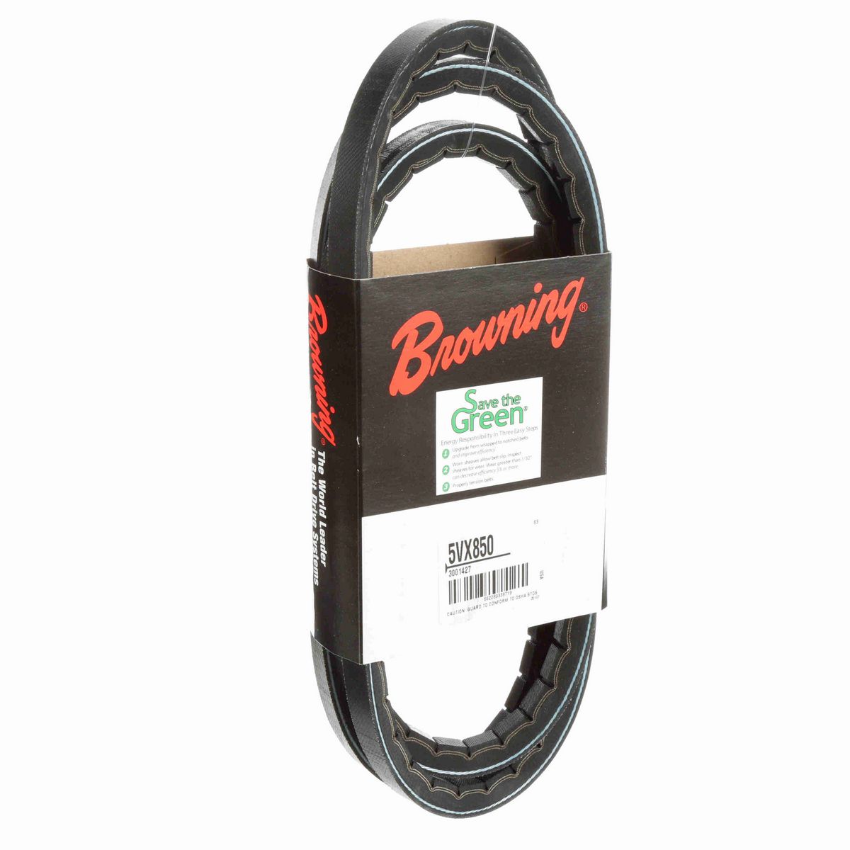 Browning EPDM Notched Belt 98% Efficient - 5VX850