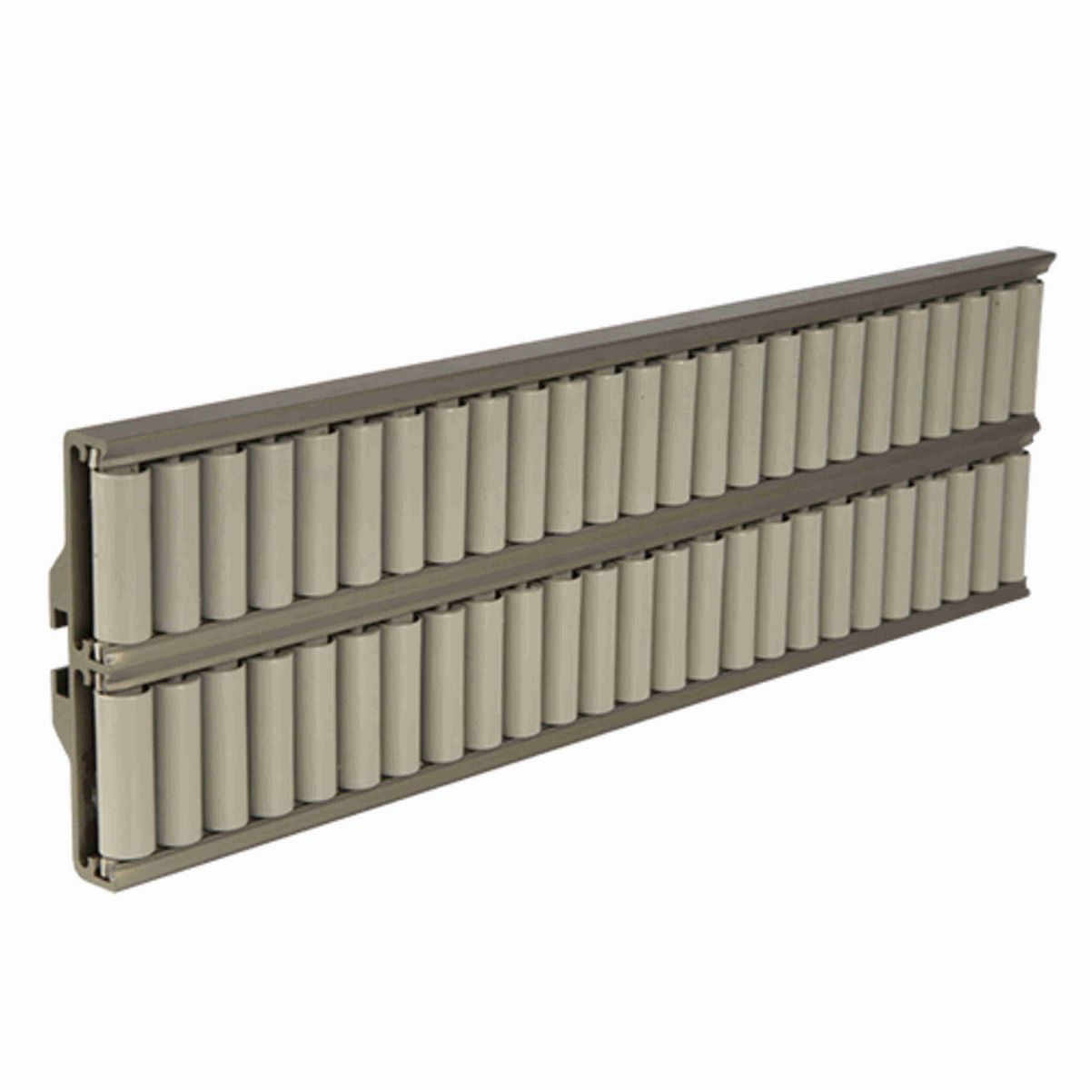 System Plast Speedroll: 0.86"W X 3.72"H X 60"L Gray Aluminum - VG-688H-3.3-05