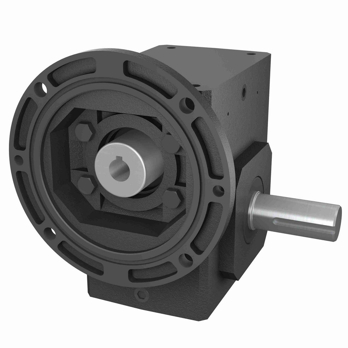 Hub City PowerCubeX Worm Gear Reducer Cast Iron Single-Reduction Worm Reducer - 244L 20/1 C WR 56C