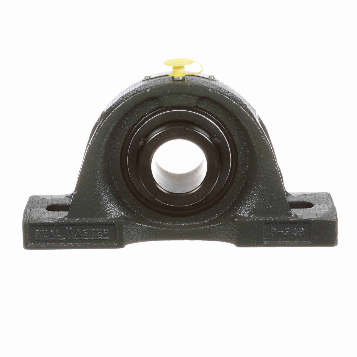 Sealmaster Mounted Cast Iron Two Bolt Pillow Block Ball Bearing - 52100 Bearing Steel, Black Oxided - Setscrew Lock - MP-307