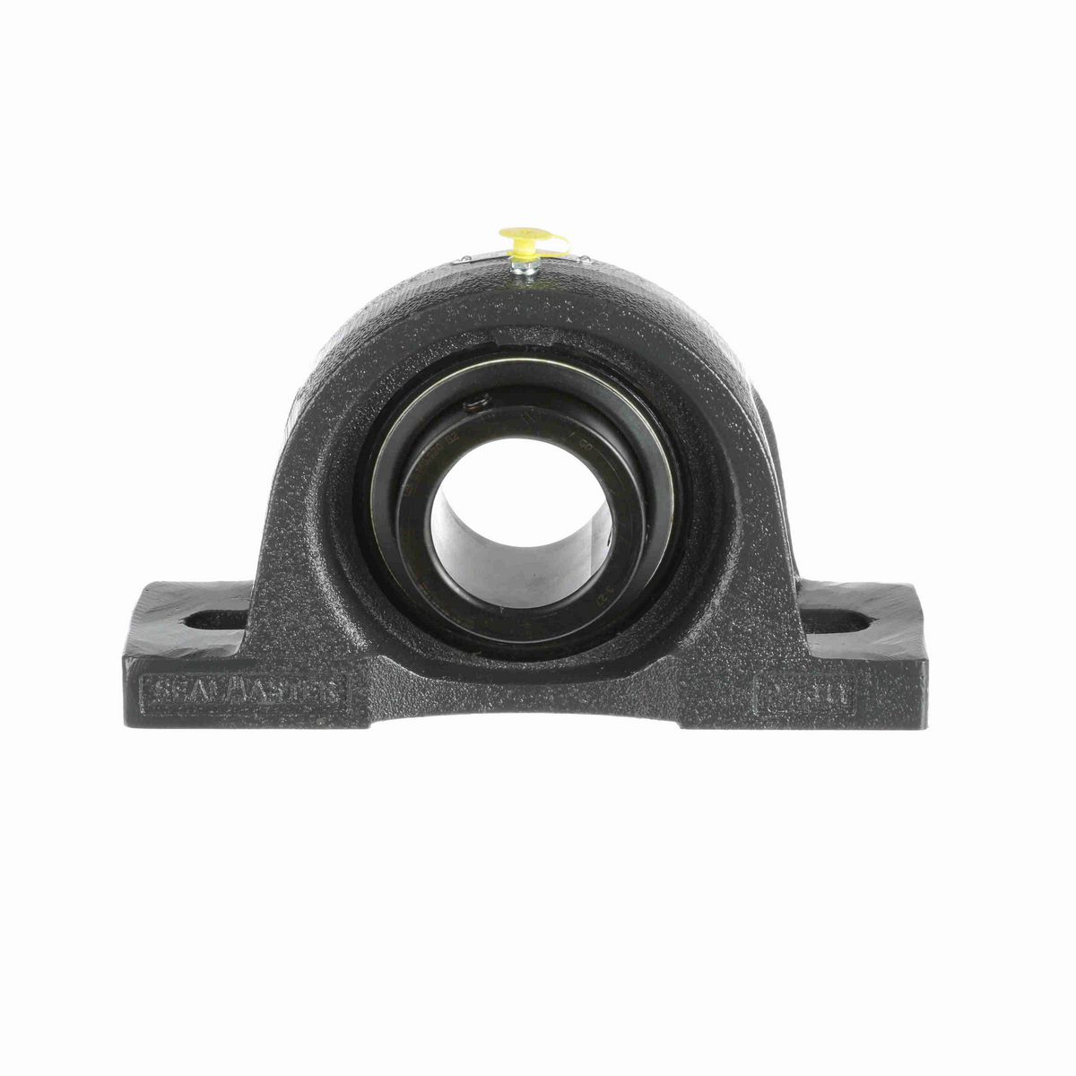 Sealmaster Mounted Cast Iron Two Bolt Pillow Block Ball Bearing - 52100 Bearing Steel, Black Oxided - Setscrew Lock - Air Handling Housing Fit, Noise Tested - MP-39 CXU