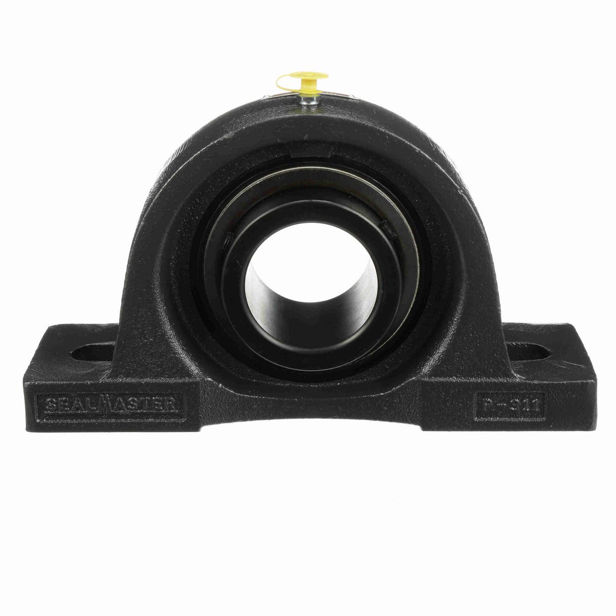 Sealmaster Mounted Cast Iron Two Bolt Pillow Block Ball Bearing - 52100 Bearing Steel, Black Oxided - Setscrew Lock - MP-40