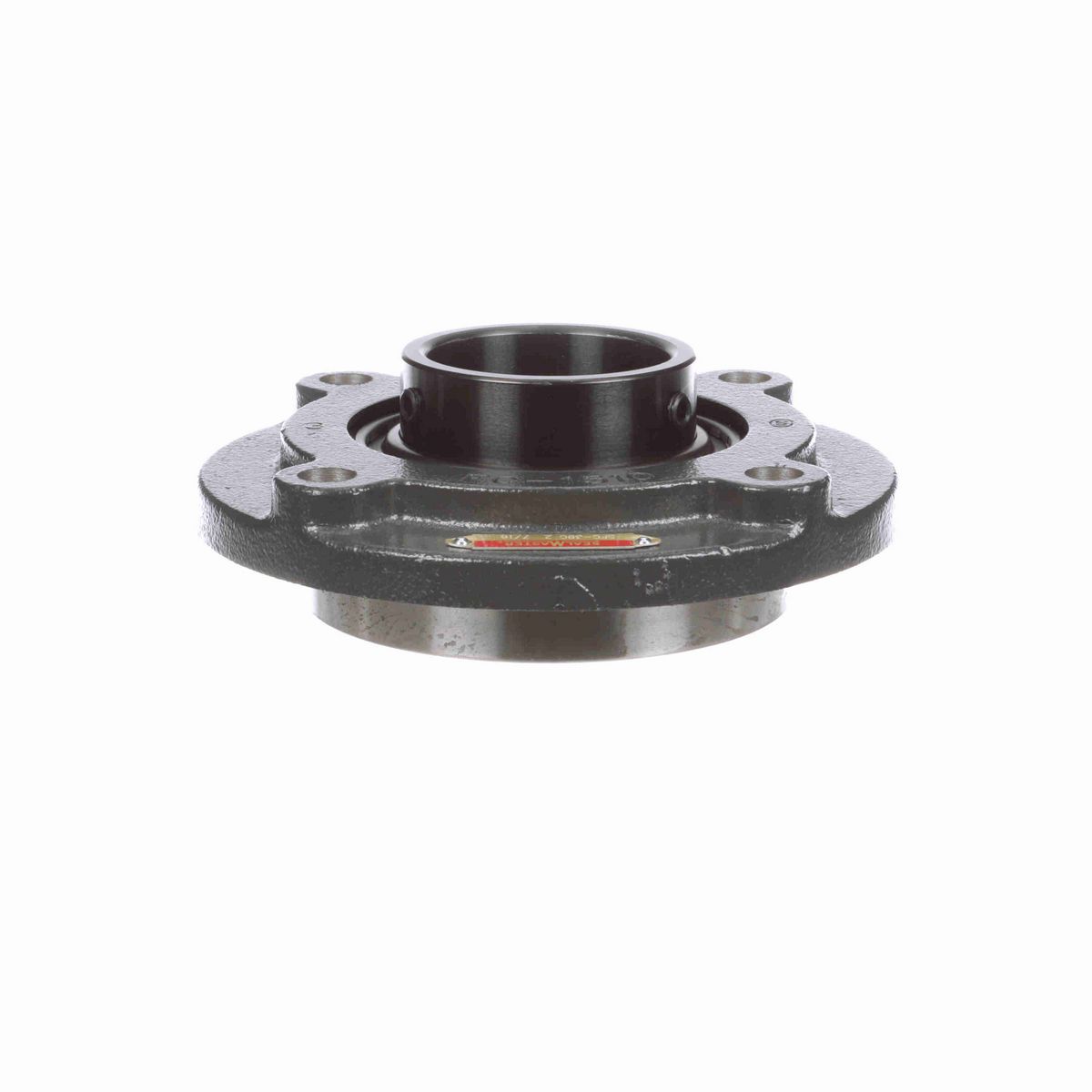 Sealmaster Mounted Cast Iron Flange Cartridge Ball Bearing - 52100 Bearing Steel, Black Oxided - Setscrew Lock - SFC-39C