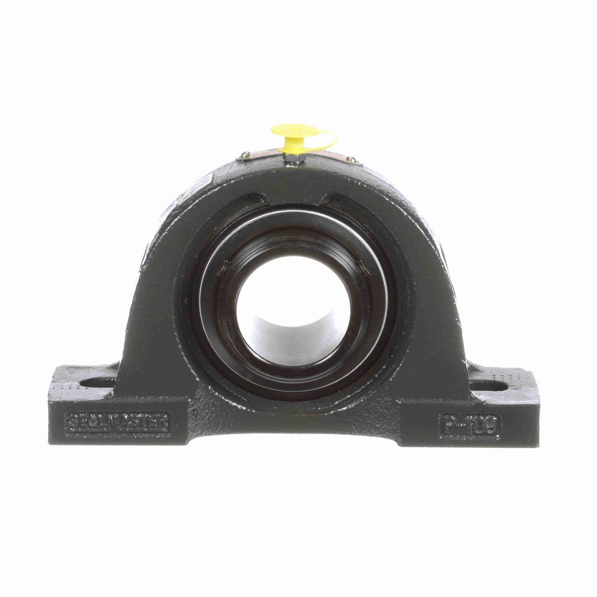 Sealmaster Mounted Cast Iron Two Bolt Pillow Block Ball Bearing - 52100 Bearing Steel, Black Oxided - Double Setscrew Lock - NPD-27