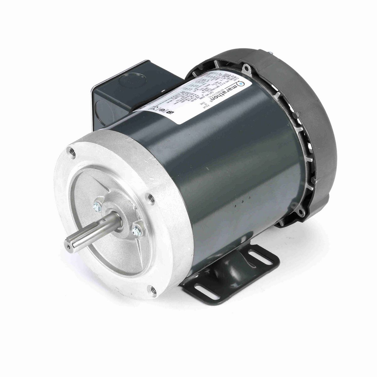 LEESON General Purpose Motor, 0.25 & 0.17 HP, 3 Ph, 60 & 50 Hz, 208-230/460 & 190/380 V, 1200 & 1000 RPM, 56C Frame, TEFC - G586