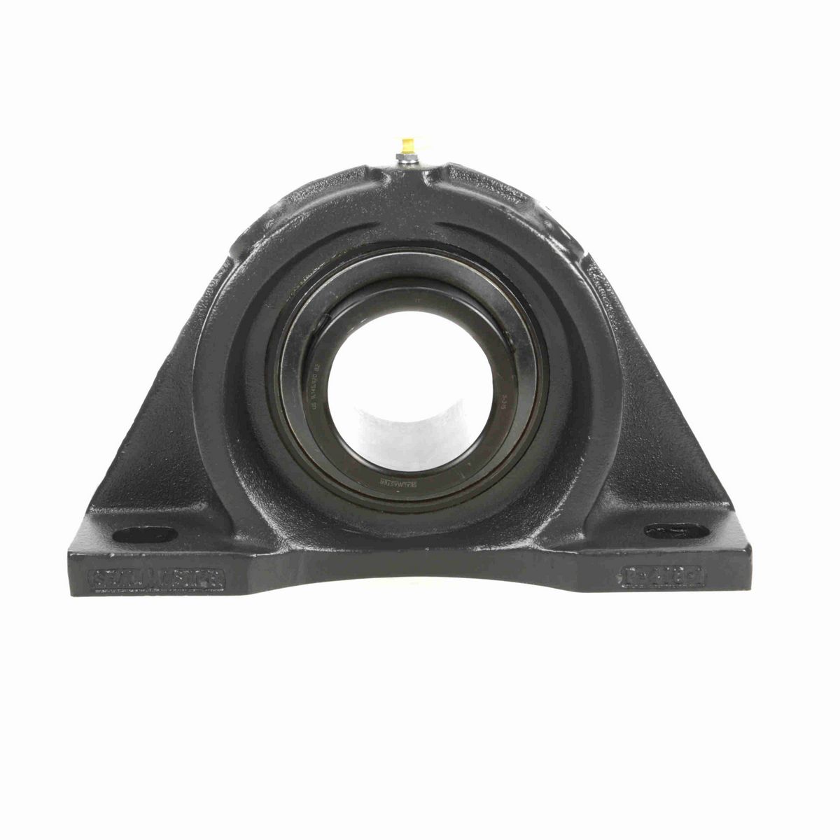 Sealmaster Mounted Cast Iron Four Bolt Pillow Block Ball Bearing - 52100 Bearing Steel, Black Oxided - Setscrew Lock - MFP-63
