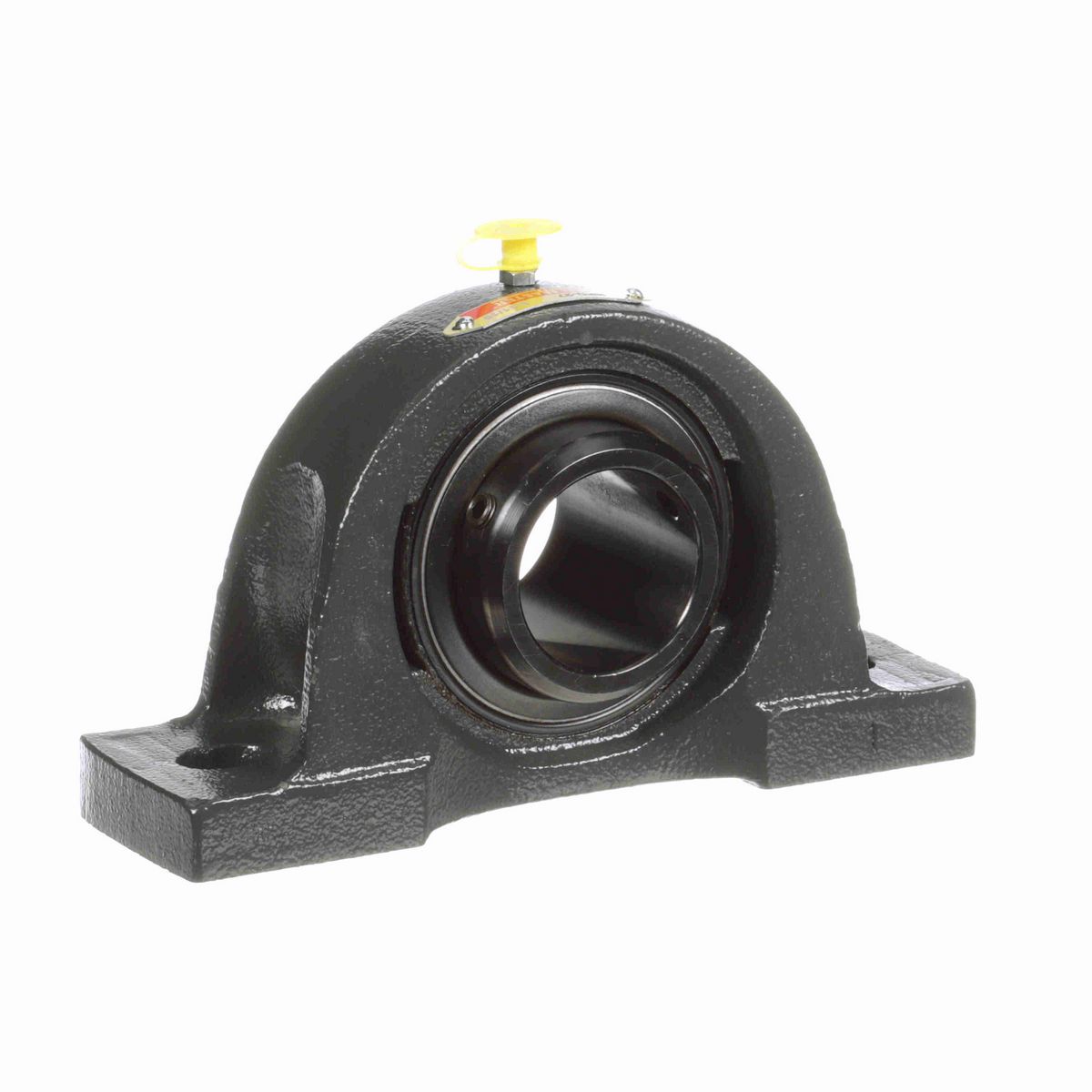 Sealmaster Mounted Cast Iron Two Bolt Pillow Block Ball Bearing - 52100 Bearing Steel, Black Oxided - Double Setscrew Lock - NPD-27