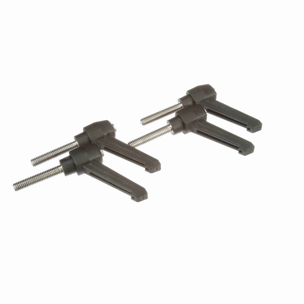 System Plast Ratchet Handle (Male); Thread: 5/16-18, Handle Length: 2.16-in Stud Length: 1.57-in, Color: Black - RH-20-BK-MS51618-40