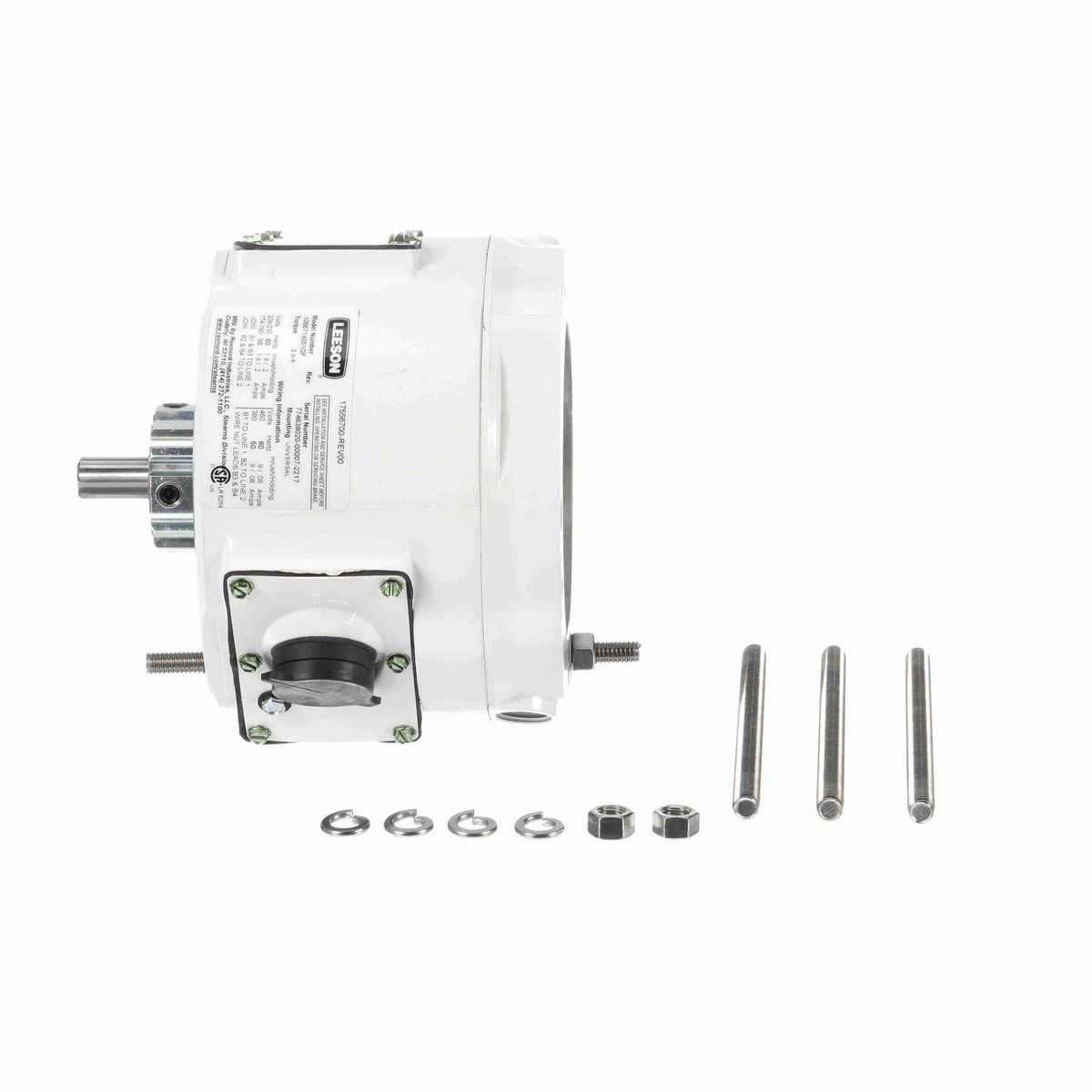 LEESON 3 LB-FT COUPLER BRAKE.56C.NEMA4X/IP55/BISSC.230/460V.1PH.ALUMINUM STEARNS 1056714051QF - 175567.00