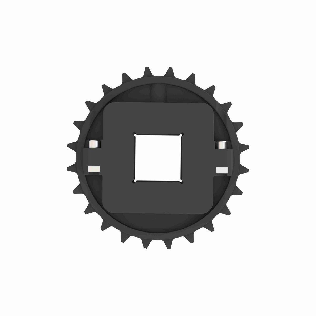 Rexnord 8500 Series Split Molded Nylon Sprocket with 24 Teeth and a 40mm Square Bore - 614-189-2