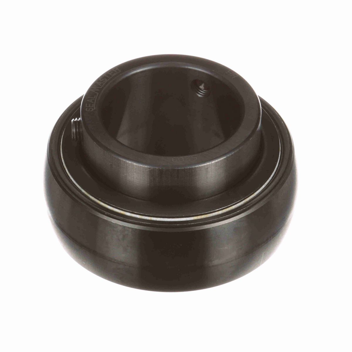Sealmaster Mounted Insert Only Ball Bearing - 52100 Bearing Steel, Black Oxided - Setscrew Lock - 5209