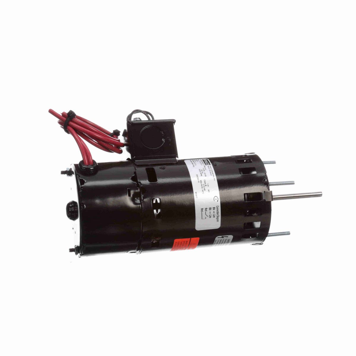 FASCO OEM Replacement Motor, 1/12 HP, 1 Ph, 60 Hz, 460 V, 3000 RPM, 1 Speed, 3.3" Diameter, OAO - D1174