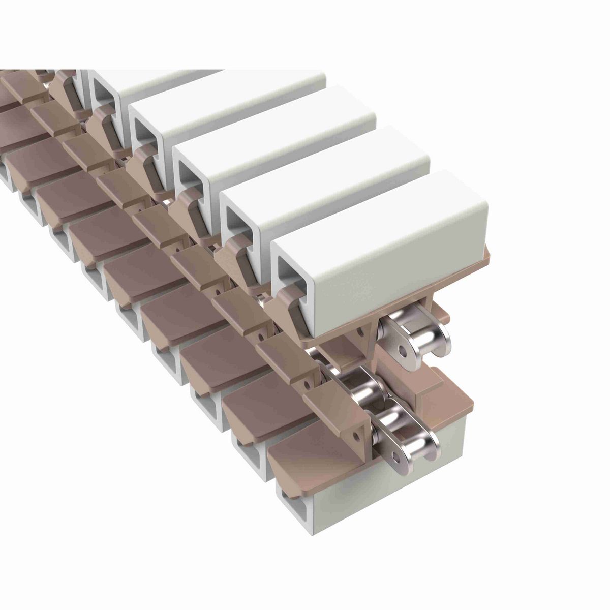 Rexnord 1873TAB SideGrip™ Side-flexing, Material: Tan Low Friction, Width: 3.75in, Pitch: 1.5in - 81426257