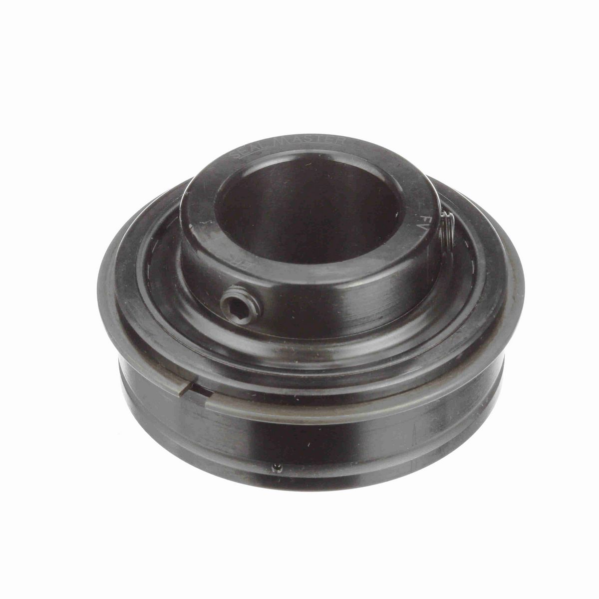Sealmaster Mounted Insert Only Ball Bearing - 52100 Bearing Steel, Black Oxided - Setscrew Lock - ER-20C