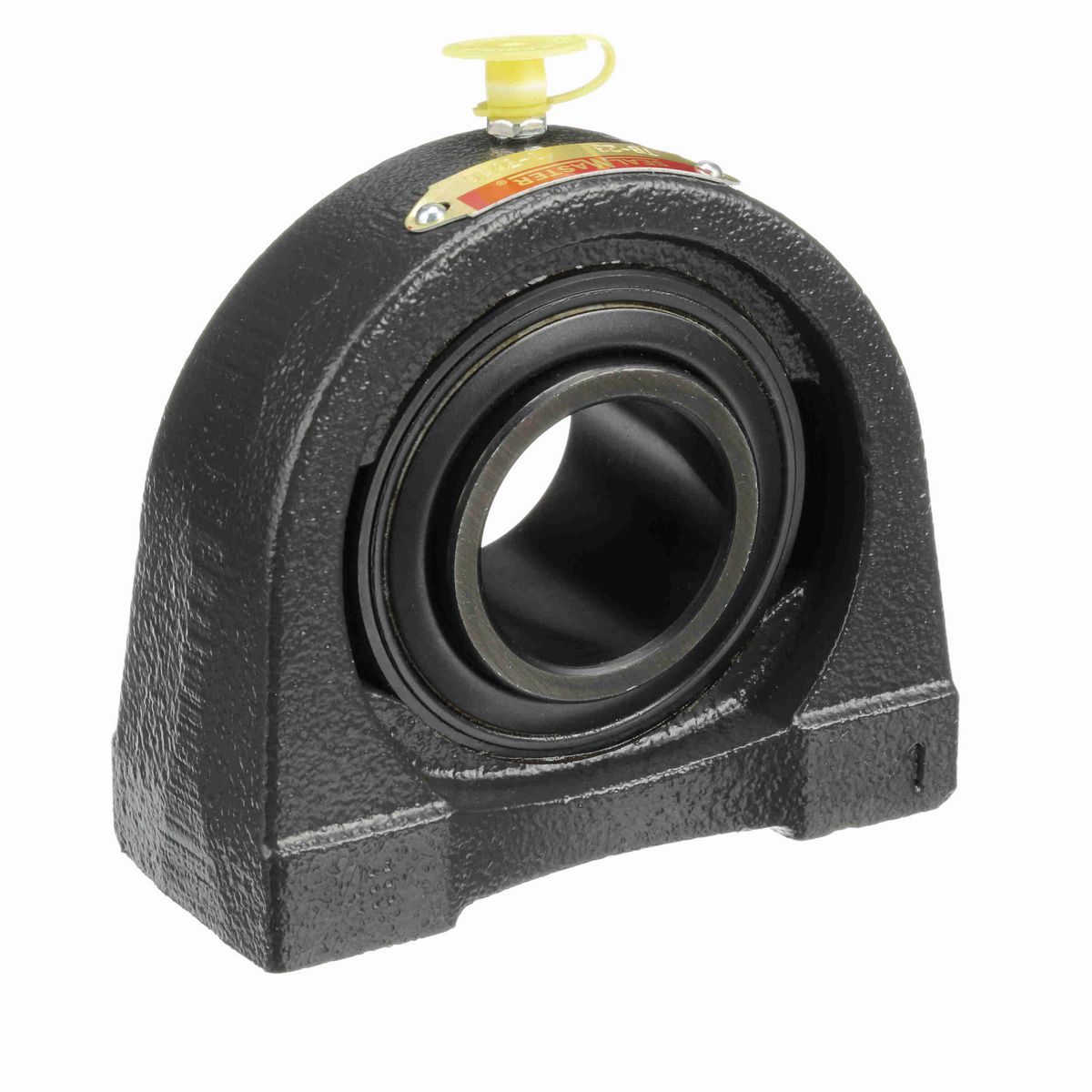 Sealmaster Mounted Cast Iron Tapped Base Pillow Block Ball Bearing - 52100 Bearing Steel, Black Oxided - Setscrew Lock - TB-23