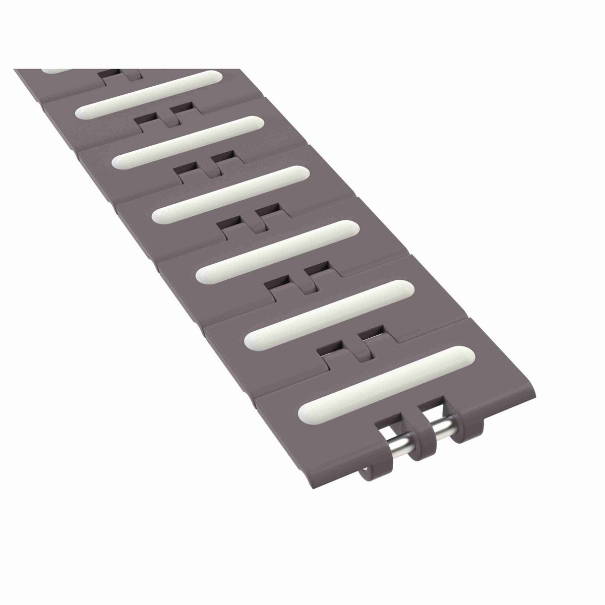 Rexnord 820 RubberTop Straight Running RubberTop®, Material: Brown High Performance, Width: 3.25in, Pitch: 1.5in - 81416211