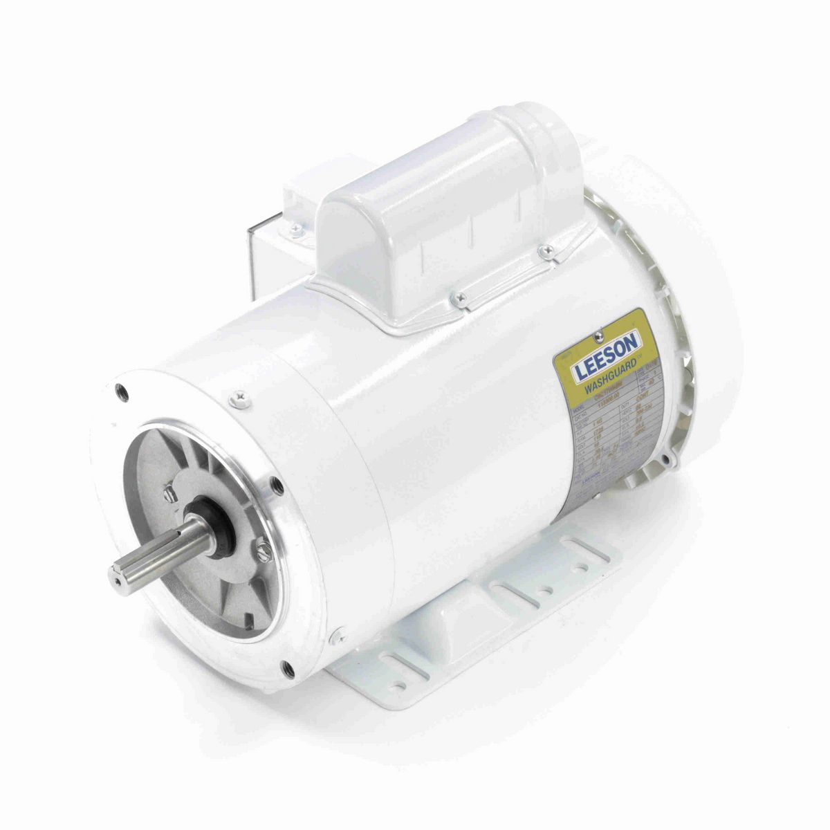LEESON White Duck™ General Purpose Motor, 1.50 HP, 1 Ph, 60 Hz, 115/230 V, 1800 RPM, 56HC Frame, TEFC - 113300.00