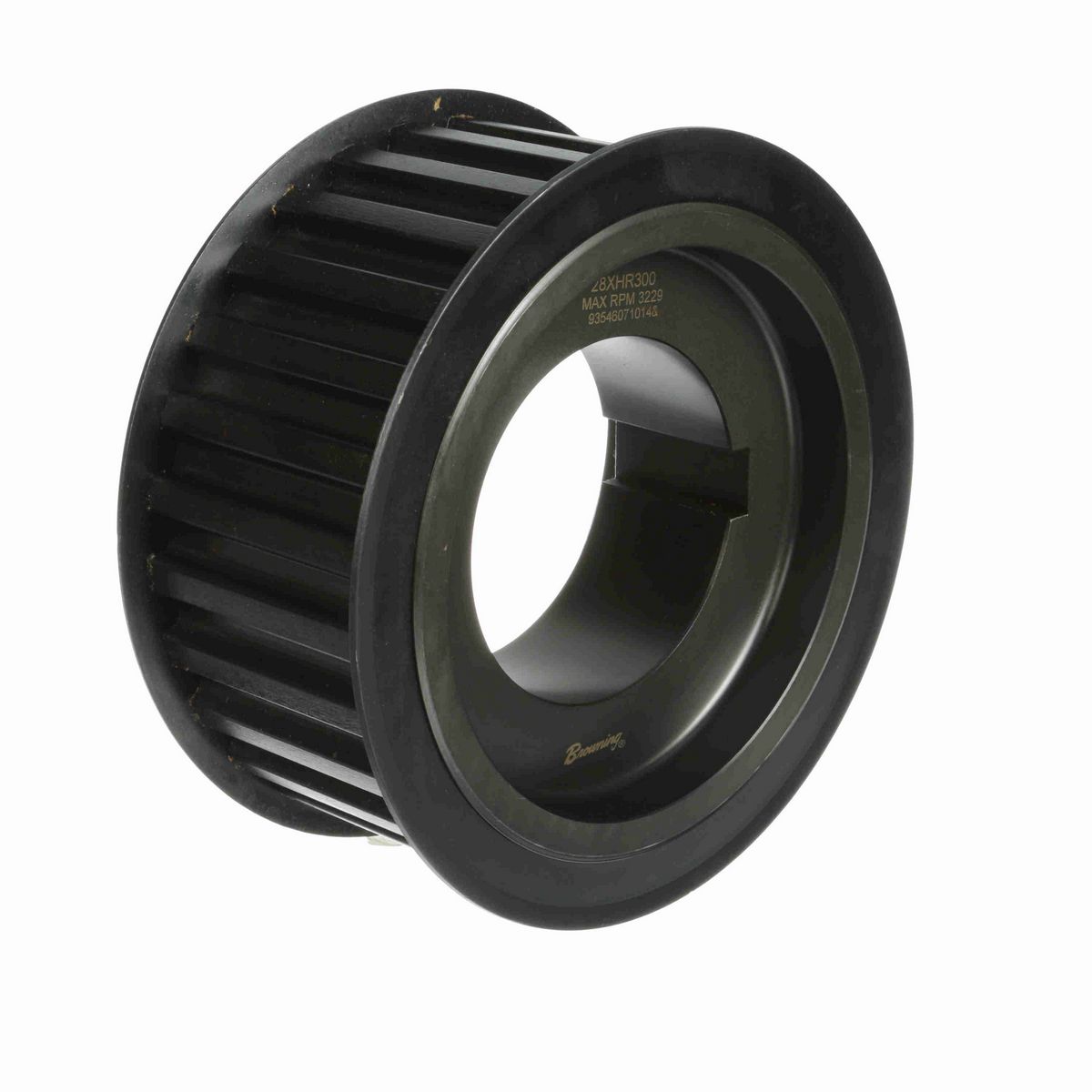 Browning Steel Bushed Bore Gearbelt Pulley - 28XHR300