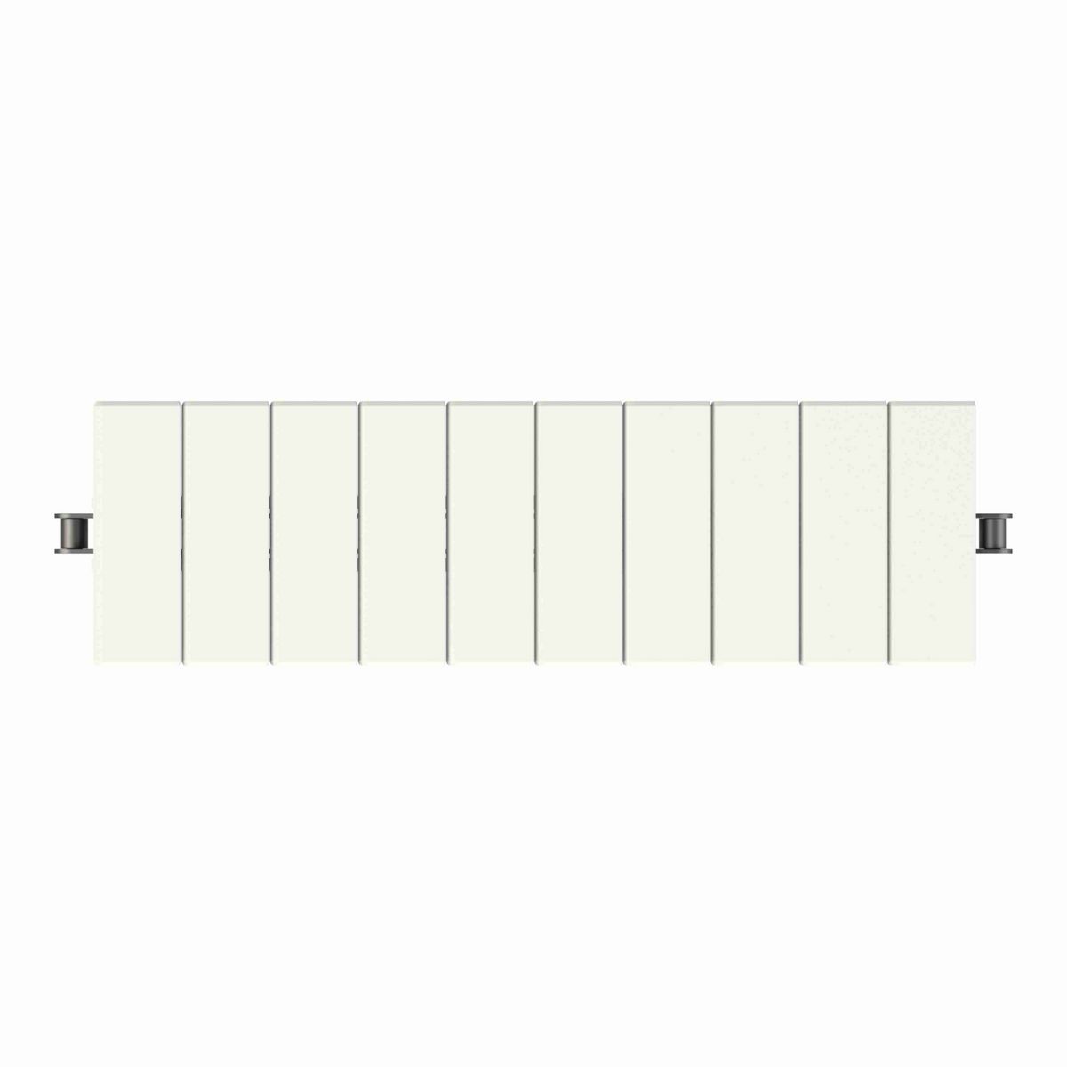 Rexnord 963 Straight Running Solid Top, Material: Chemical Resistant (White), Width: 4.5in, Pitch: 1.5in - 10295459