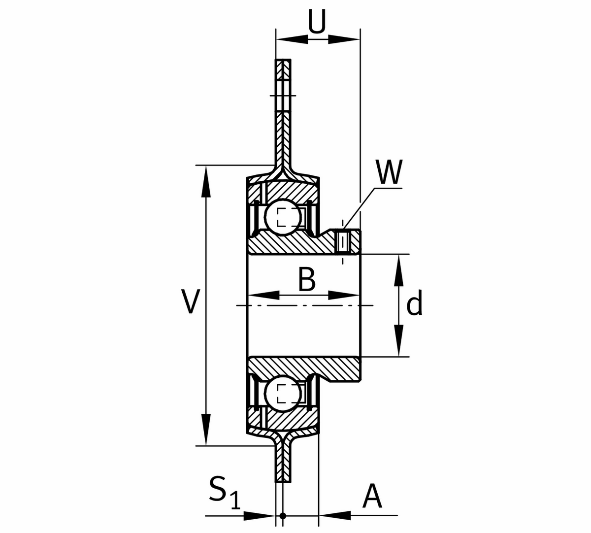 Фланцевый корпус INA RATRY35-XL (RATRY35)