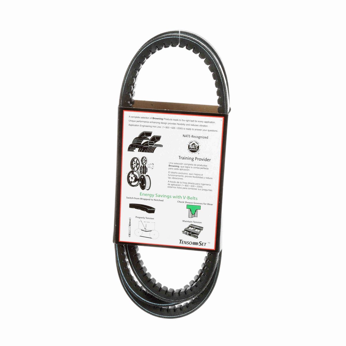 Browning EPDM Notched Belt 98% Efficient - BX83